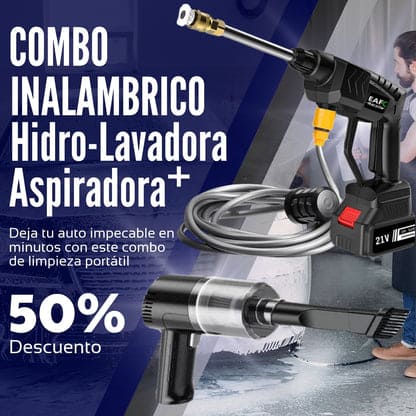¡Descubre el Regalo Perfecto para tu Hogar: Combo Hidrolavadora y Aspiradora Portátil!